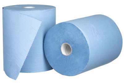 2 Ply, Roll Feed Paper Towel Blue, 210mm x 150m, 6 Rolls/Pack 