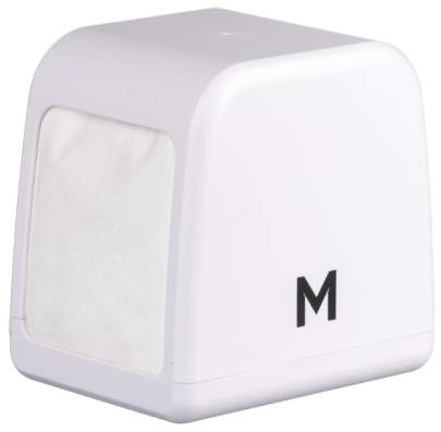 Compact Napkin Dispenser White Or Black, 250 Sheet Capacity