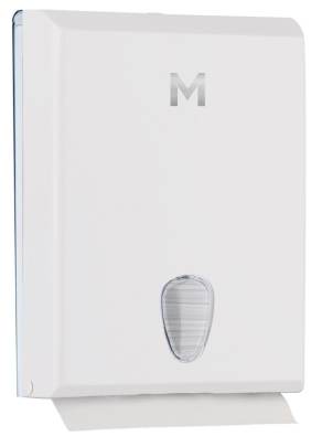 Compact Towel Dispenser White/ Black/ Silver, 400 Sheet Capacity