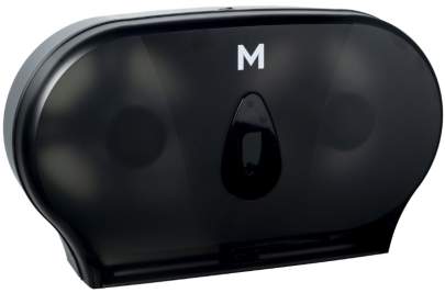 Double Jumbo Roll Dispenser Black, 2 Roll Capacity