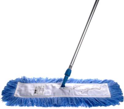 Dust Control Mop Complete Blue, 910mm x 25mm x 1400mm