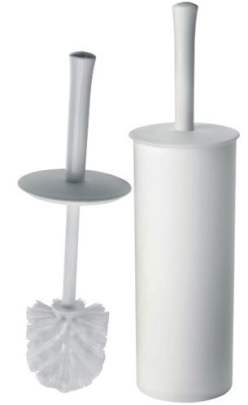 Enclosed Toilet Tidy Set White, Plastic