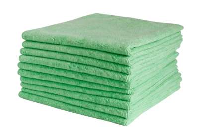 FILTA COMMERCIAL MICROFIBRE CLOTH GREEN 40CM X 40CM (Pack of 10)