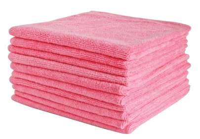 FILTA COMMERCIAL MICROFIBRE CLOTH PINK 40CM X 40CM (Pack of 10)