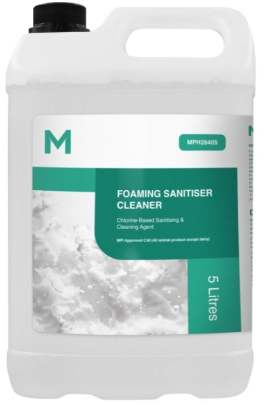 Foaming Sanitiser Cleaner Clear, 5L
