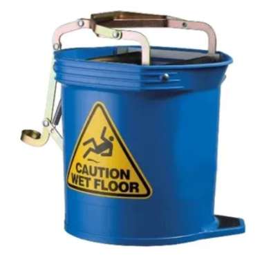 Metal Wringer Bucket Blue, 16L Capacity