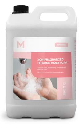 Non Fragranced Flowing Hand Soap Clear, 5L