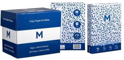 Office Copy Paper A4 White, 80gsm, 160CIE, 500 Sheets,  5 Reams/Box
