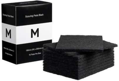 Regular Scouring Pad Black, (10 Pads/ Pack)