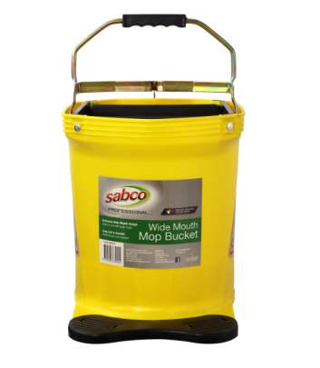 SABCO WIDE MOUTH 16LT MOP BUCKET YELLOW