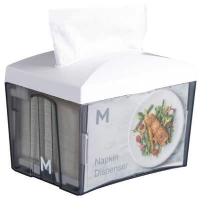 Tabletop Napkin Dispenser White, 500 Sheet Capacity
