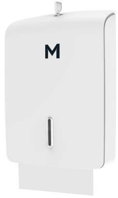 Tall Slimfold Towel Dispenser White/ Black/ Silver 600 Sheet Capacity