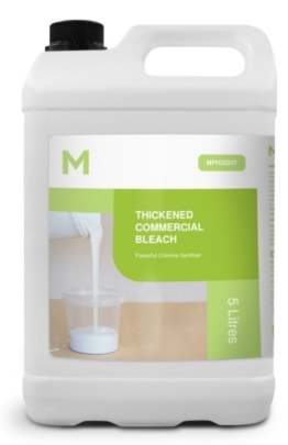 Thickened Commercial Bleach 5% Clear, 5L