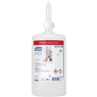 Tork S1 Gel Hand Sanitiser Alcohol  420123 Premium 1L - (Carton of 6)