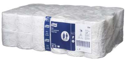 Tork Soft Toilet Roll 2 Ply White 400 Sheets Per 234 (Carton Of 48 Rolls)