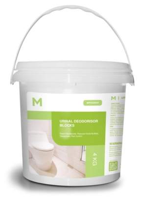 Urinal Deodorisor Blocks White, 4.0kg Pail