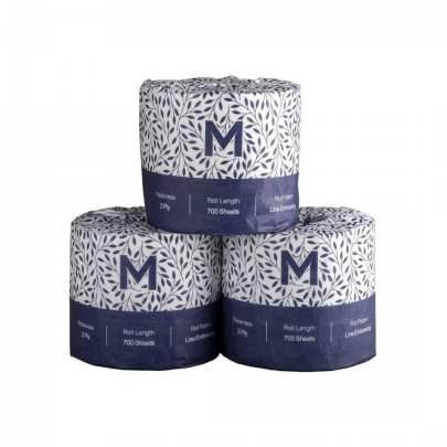 Wrapped Toilet Tissue Boxed - White, 2 Ply, 700 Sheets, 48 Rolls/Box