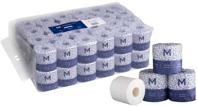 Wrapped Toilet Tissue Pack White, 2 Ply, 400 Sheets 48 Rolls/Bale