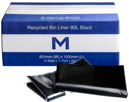 Rubbish Bin Liners 80L